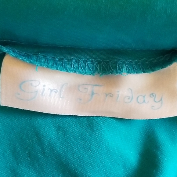 Aqua blue strapless fitted dress - Picture 7 of 11